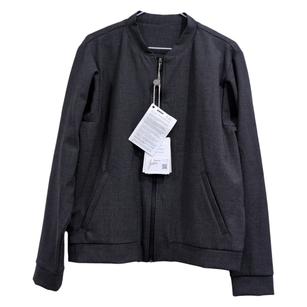 NWT Nine In The Morning Men Jackob Bomber  Jacket Gray Medium Zip Up